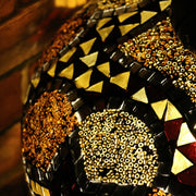 Mosaic Table or Floor Lamp in Amber