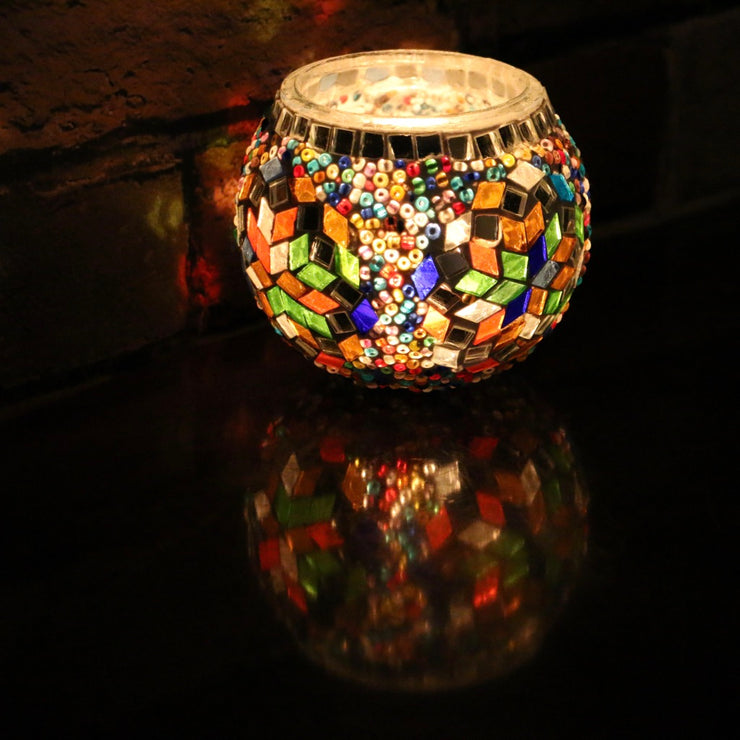 Mosaic Candleholder in MultiColors