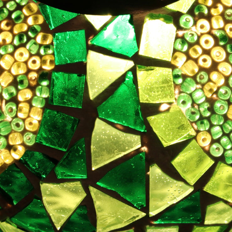 Mosaic Table Lamp in Shades of Green, 5 Styles Available