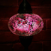 Crackle Glass Table Lamp in Violet, 5 Styles Available