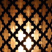 Table or Floor Lamp in Brushed Nickel & Glass