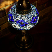 Mosaic Table Lamp in Blues, 5 Styles Available