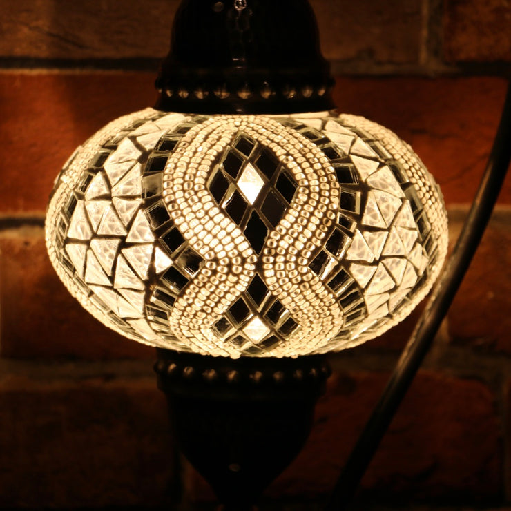 Mosaic Table Lamp in White, 5 Styles Available