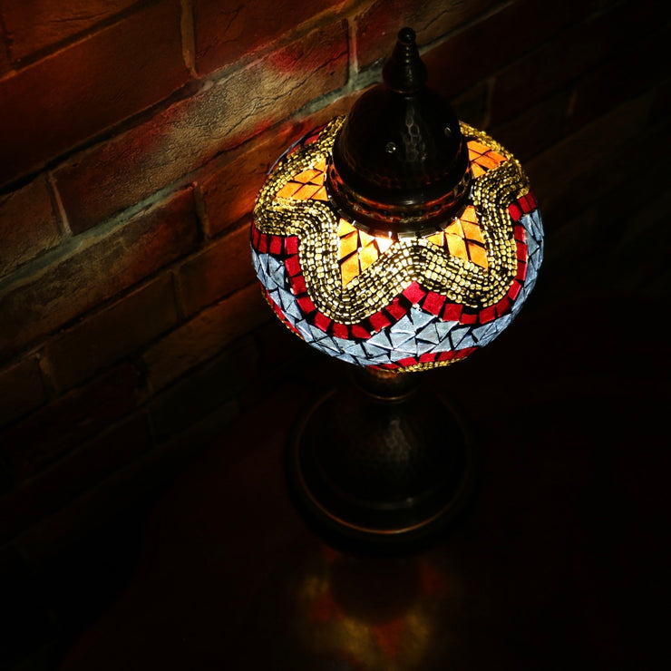 Mosaic Table Lamp in Colorful Hues, 5 Styles Available