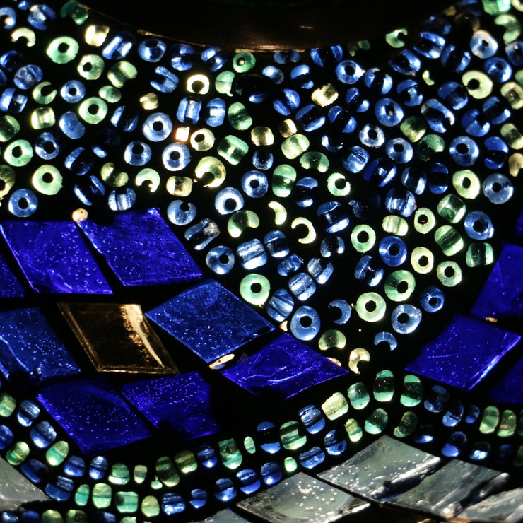 Mosaic Table Lamp in Blues, 5 Styles Available