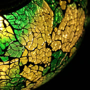 Crackle Glass Table Lamp in Green, 5 Styles Available
