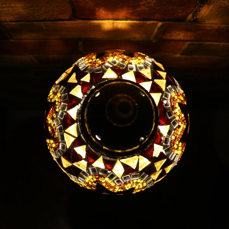 Mosaic Table Lamp in Amber, 5 Styles Available