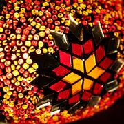 Mosaic Table Lamp in Red & Orange, 5 Styles Available