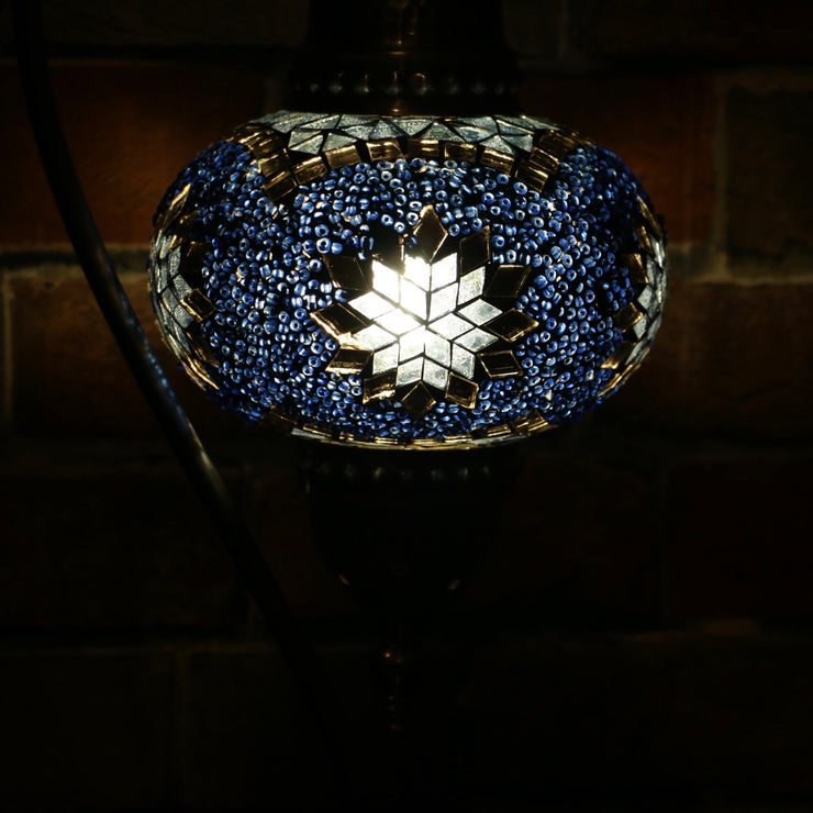 Mosaic Table Lamp in Blue & Grey, 5 Styles Available