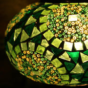 Mosaic Table Lamp in Shades of Green, 5 Styles Available