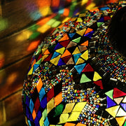 Mosaic Table or Floor Lamp in a Myriad of Colors
