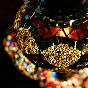 Thirteen Globe Mosaic Chandelier in Multiple Colored Globes - CUSTOM COLORS AVAILABLE