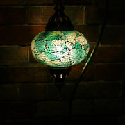 Crackle Glass Table Lamp in Green, 5 Styles Available