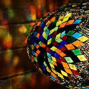 Mosaic Table or Floor Lamp in a Myriad of Colors