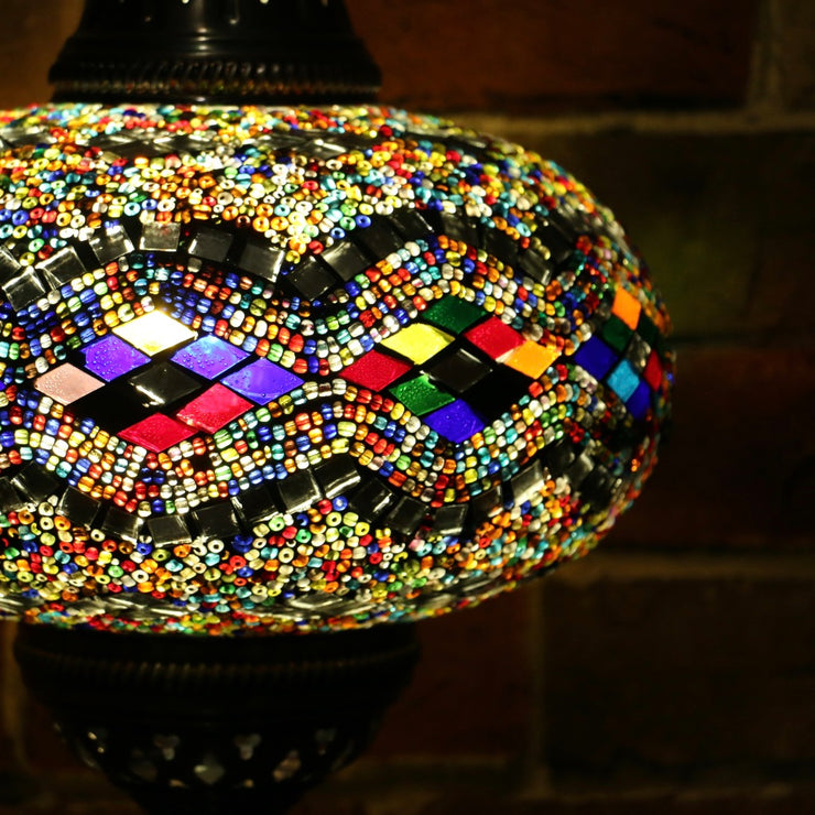 Mosaic Table or Floor Lamp in Many Colors