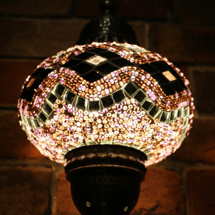 Mosaic Table Lamp in Purple, 5 Styles Available