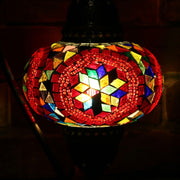 Mosaic Table Lamp in Red and MultiColors, 5 Styles Available