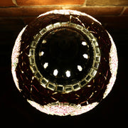 Mosaic Table or Floor Lamp in Hues of Purple