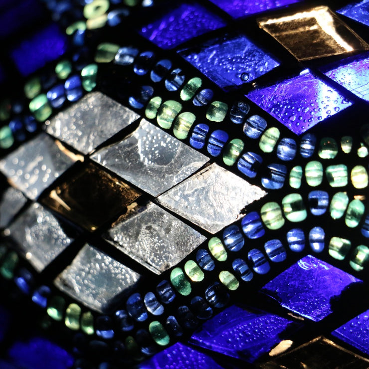 Mosaic Table Lamp in Blues, 5 Styles Available